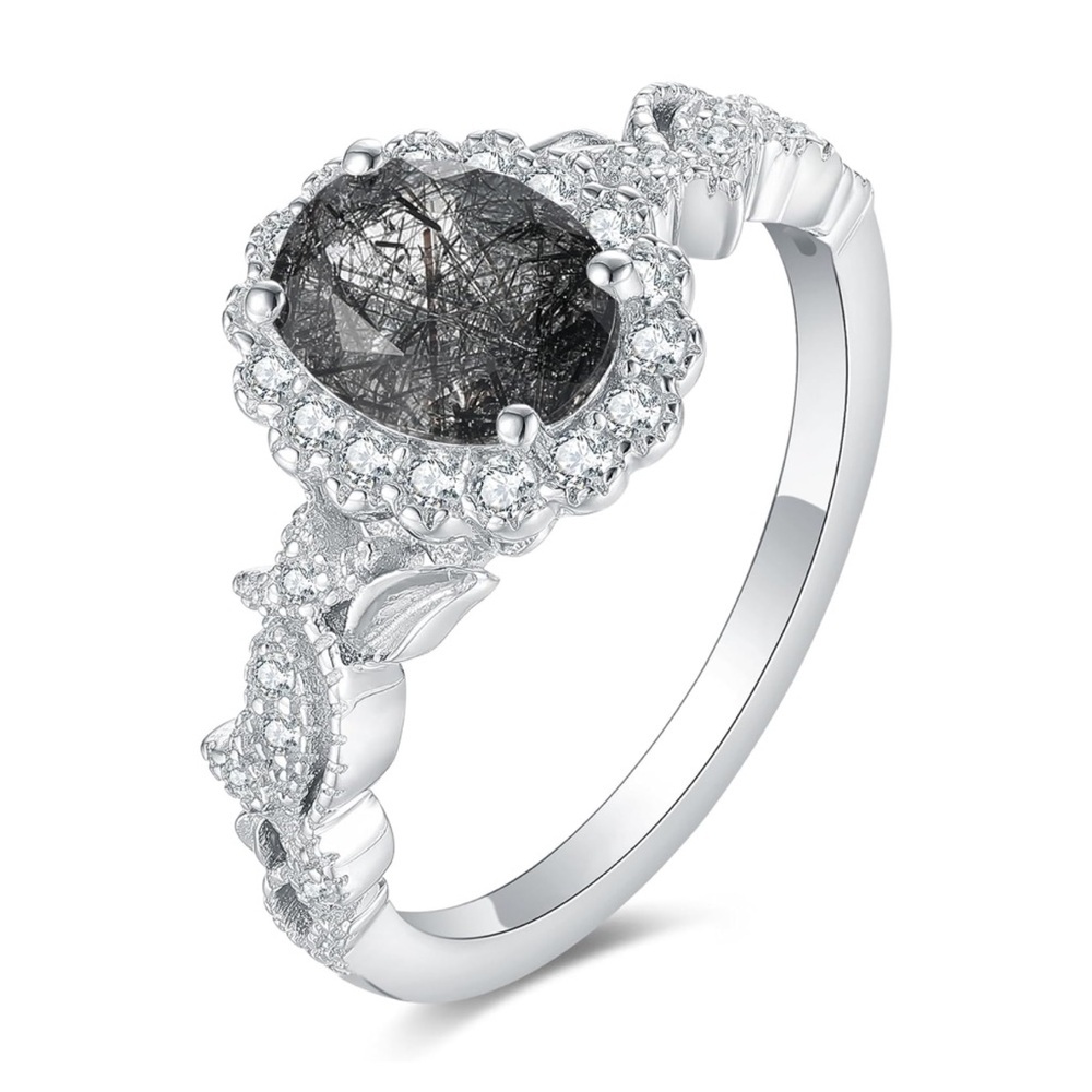 14k Salt and Pepper Diamond Ring